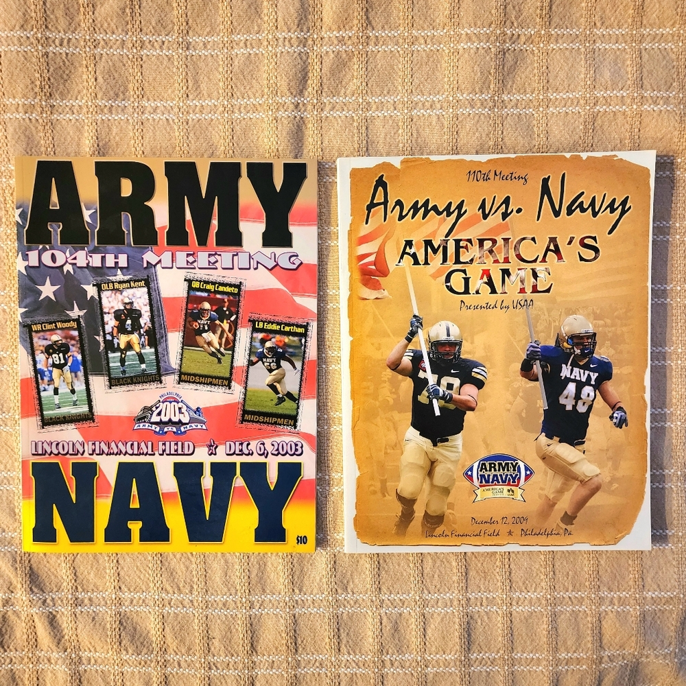 Two Army v Navy programs from 2003 and 2009